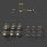Люверси, блочки, хольнітени, заклепки 4 мм, двосторонні, колір срібло уп/100 шт.